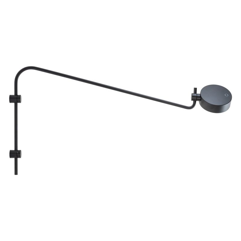 Wandleuchte mit Arm 40,5 x 12,5 cm Super O Schwarz - Zafferano