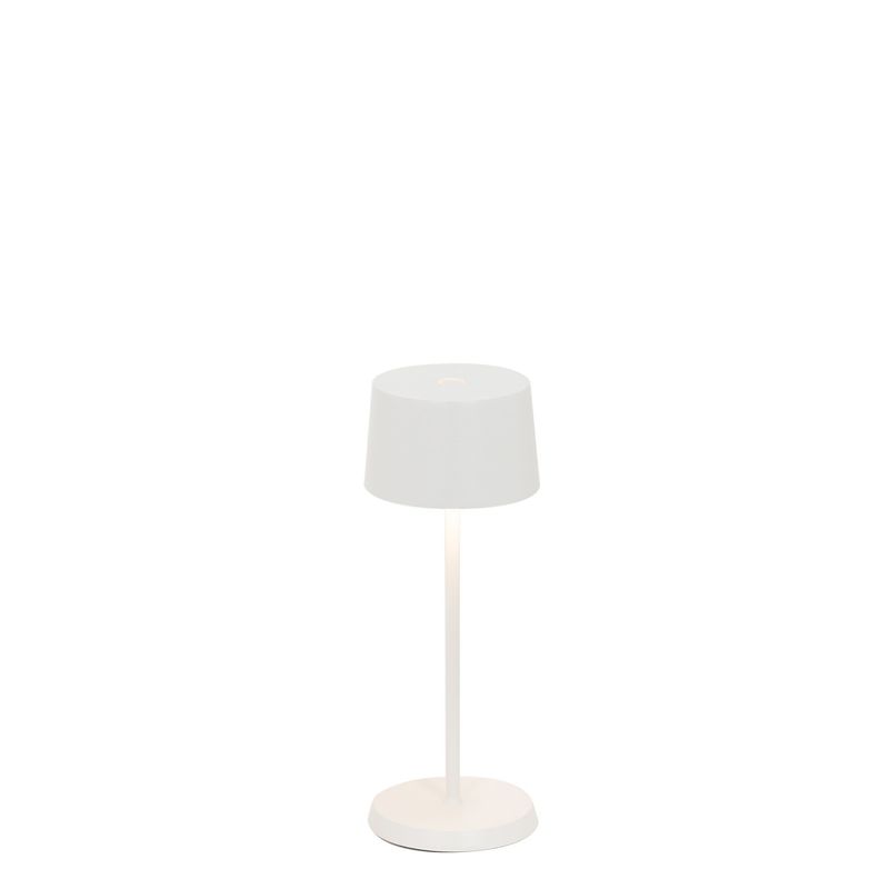 Tischlampe 20 x 7,5 cm Olivia Micro Weiß - Zafferano