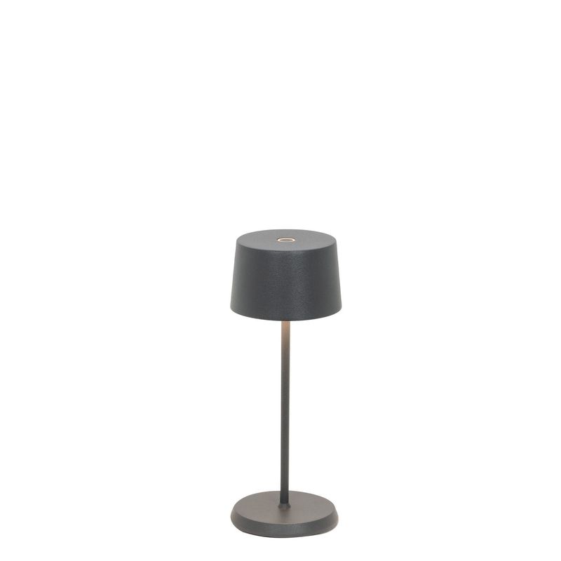 Tischlampe 20 x 7,5 cm Olivia Micro Dunkelgrau - Zafferano
