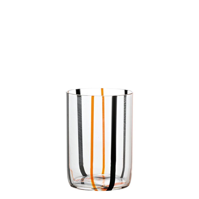 Tumbler 35 cl Tirache Black/Orange - Zafferano