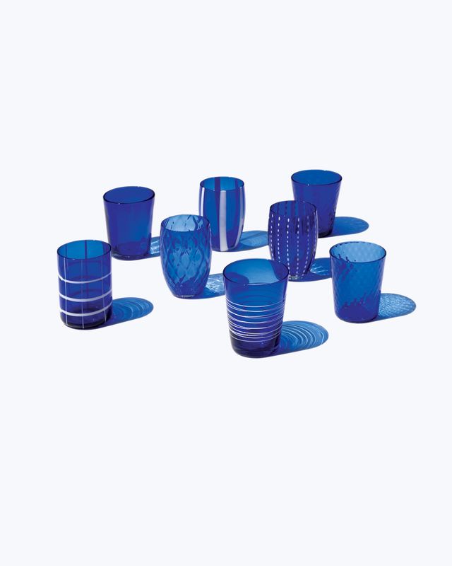 Tumbler Set 6 Pieces Melting Pot Blue - Zafferano