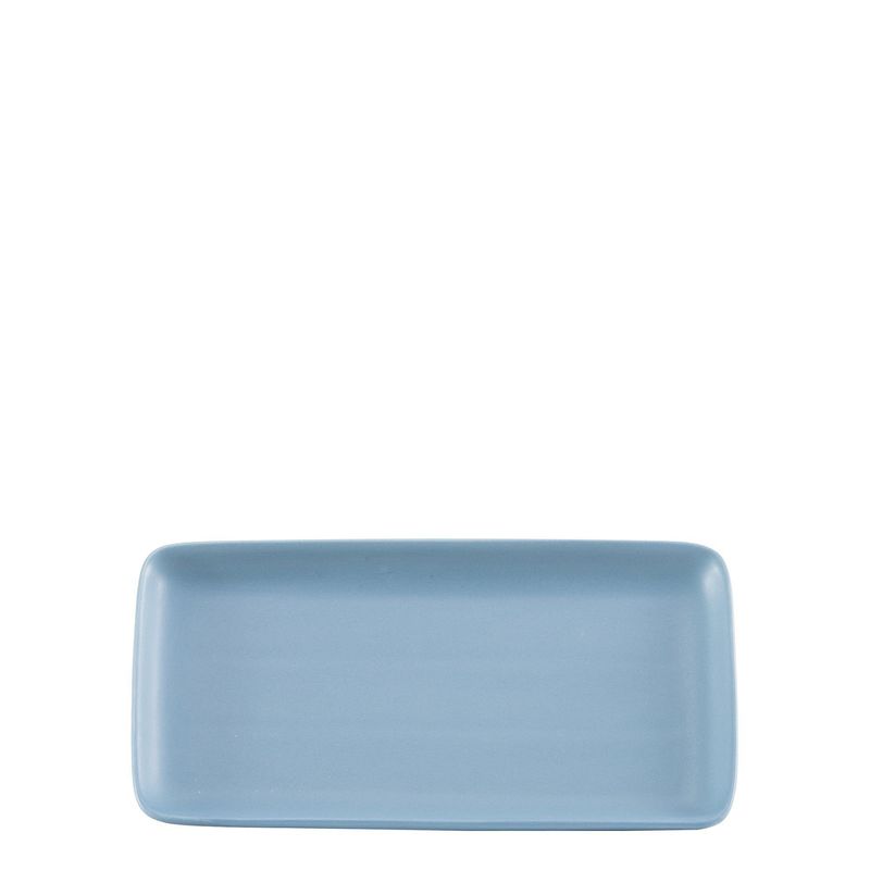Rectangular Plate 12.5 x 23 cm Levante Blue - Zafferano