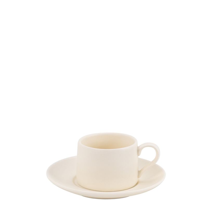 Espresso cup and saucer 8 cl Levante Ivory - Zafferano