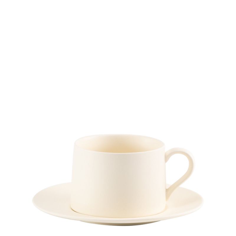Tea Cup and Saucer 43.5 cl Levante Ivory - Zafferano