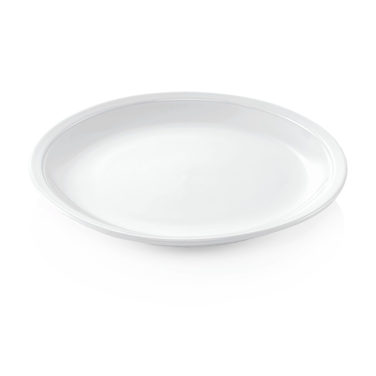 Flat Coupe Plate 25.5 cm Italia White - Tirolix