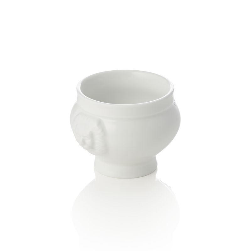 Zuppiera con Testa di Leone 120 ml Italia White - Tirolix