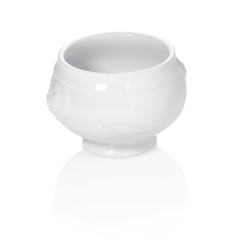 Zuppiera con Testa di Leone 0,5 l Italia White - Tirolix