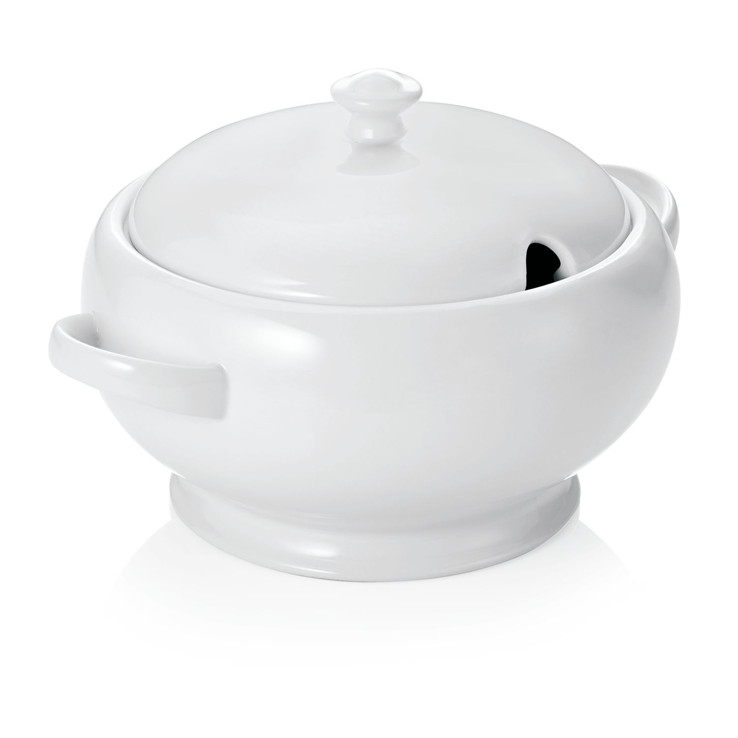 Zuppiera con Testa di Leone 2,5 l Italia White - Tirolix