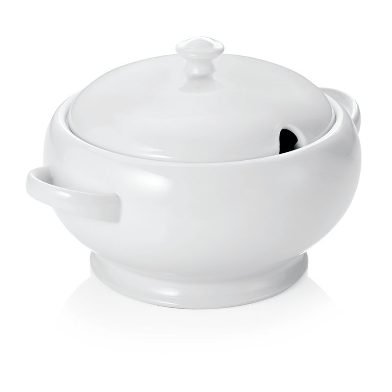 Zuppiera con Testa di Leone 2,5 l Italia White - Tirolix