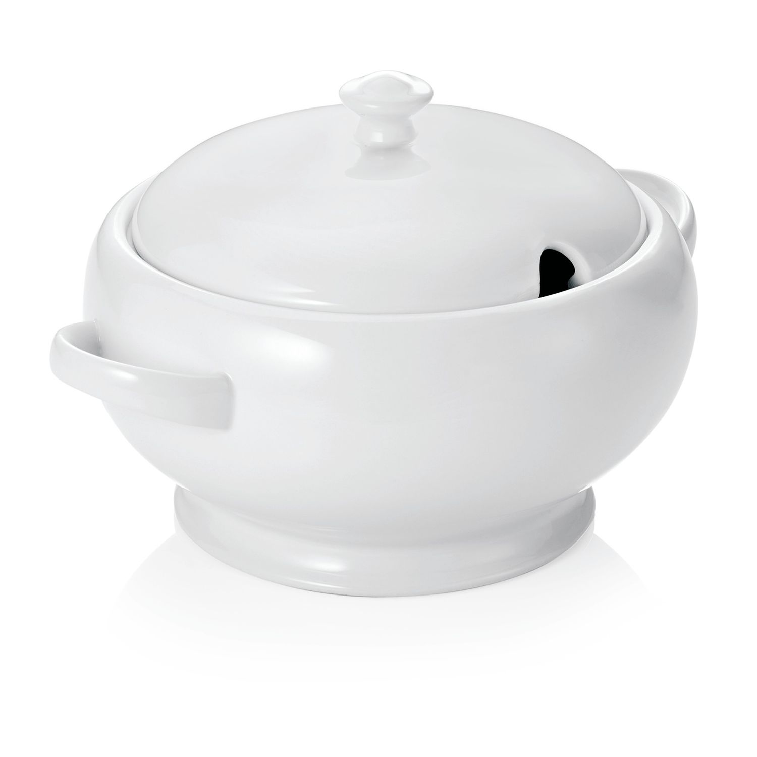 Soup Tureen with Lion Head 2.5 l Italia White - Tirolix