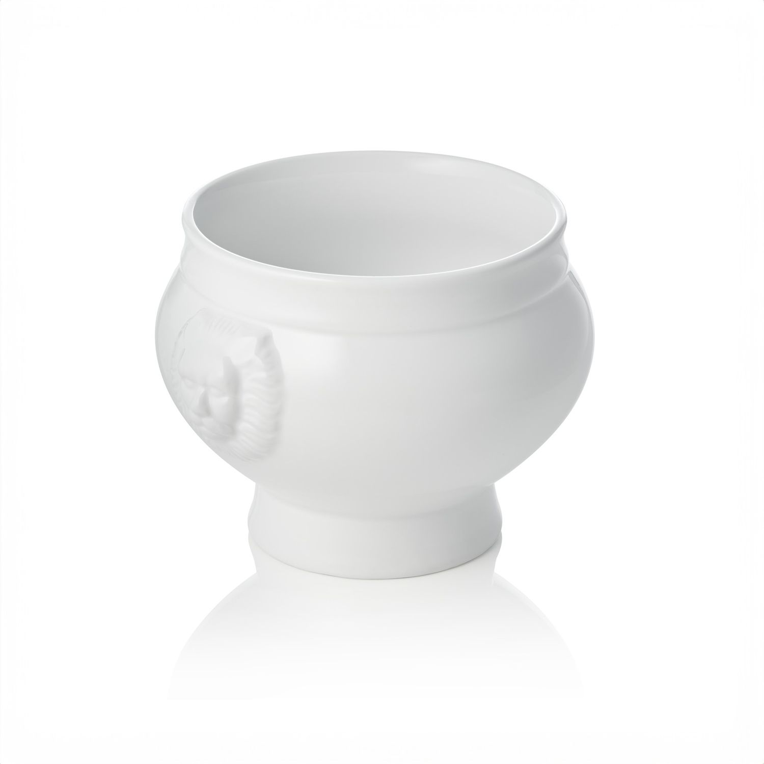 Soup Tureen with Lion Head 400 ml Italia White - Tirolix