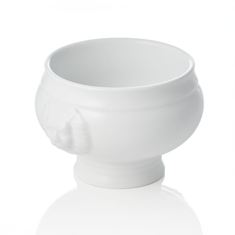 Zuppiera con Testa di Leone 1 l Italia White 13,5 cm - Tirolix