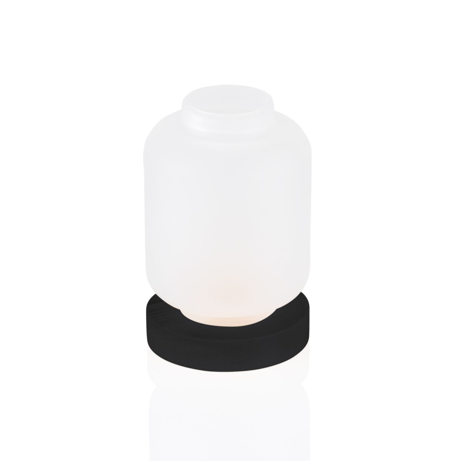 Candle Holder 9 x 13 cm White Frosted - Tirolix