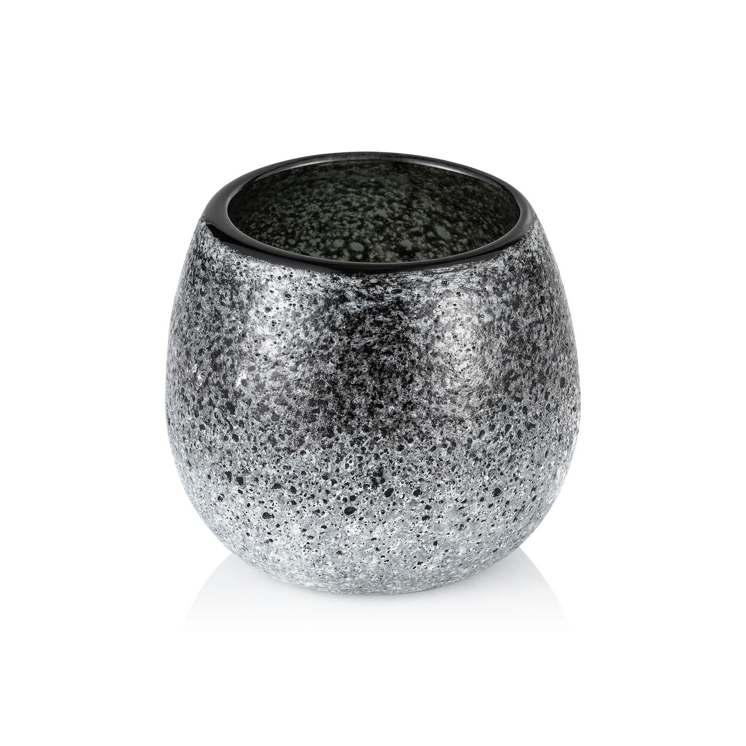 Candle Holder 9.5 cm Grey Frosted - Tirolix