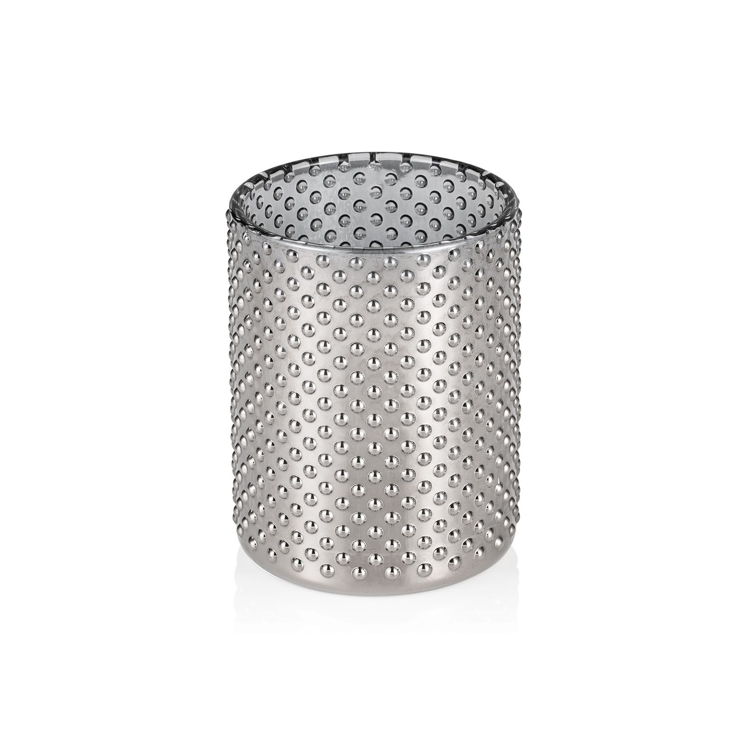 Candle Holder 8 x 10 cm Metallic Nubs - Tirolix