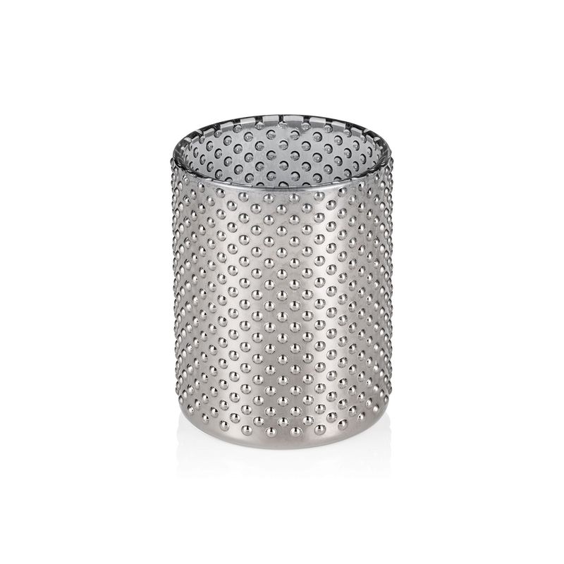 Candle Holder 8 x 10 cm Metallic Nubs - Tirolix