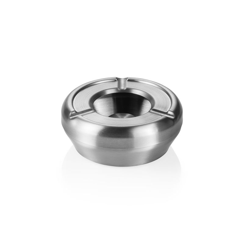 Windproof Ashtray 12 x 3.5 cm Silver - Tirolix