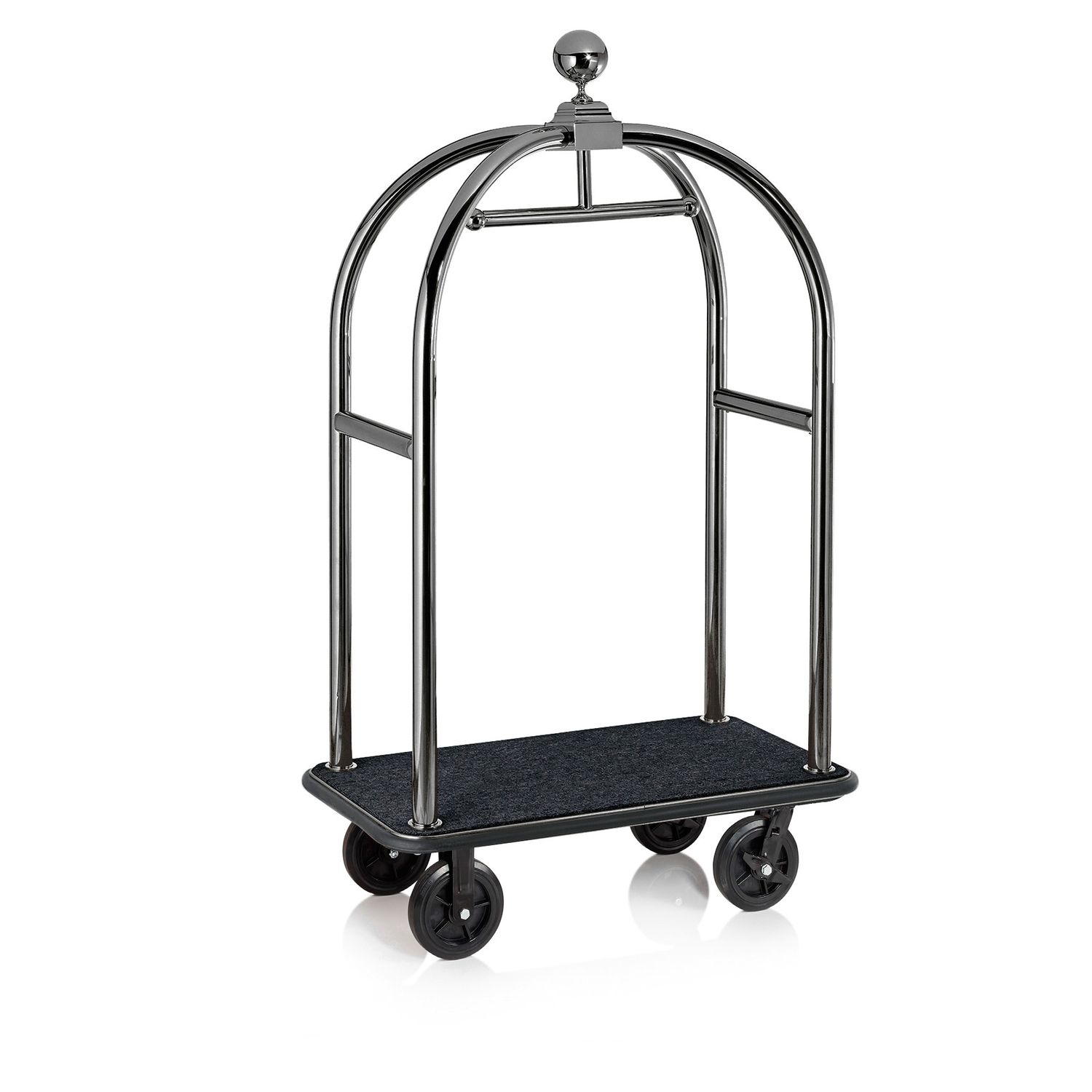 Luggage Cart 112 x 60 x 190 cm Black/Silver Drift - Tirolix