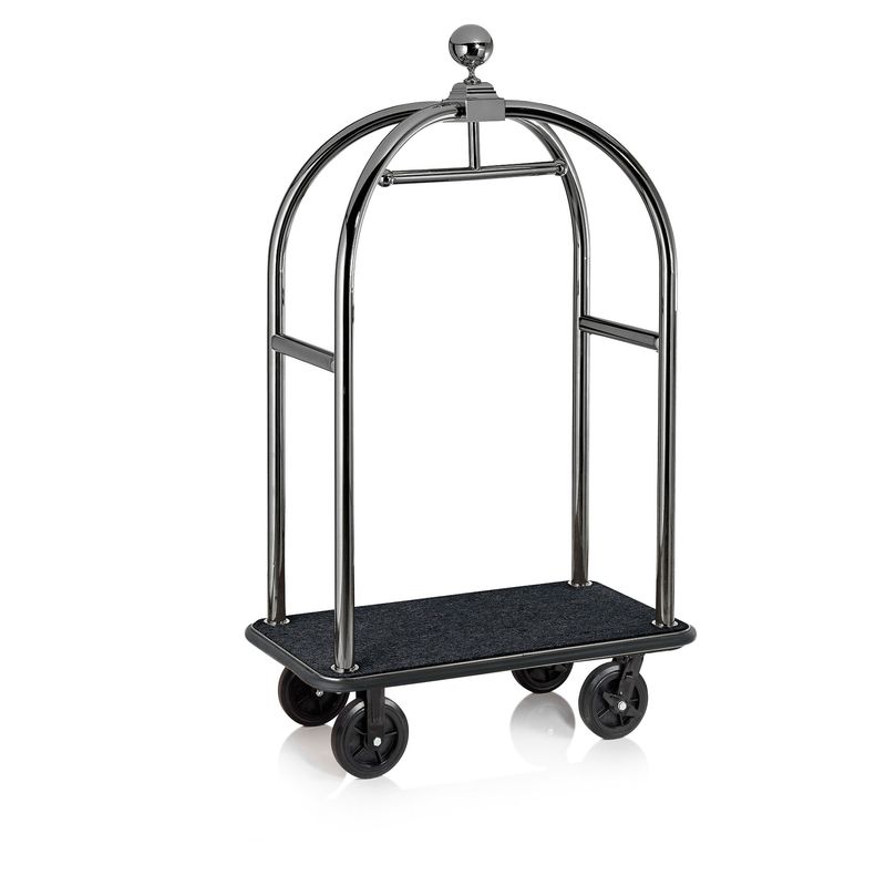 Luggage Cart 112 x 60 x 190 cm Black/Silver Drift - Tirolix