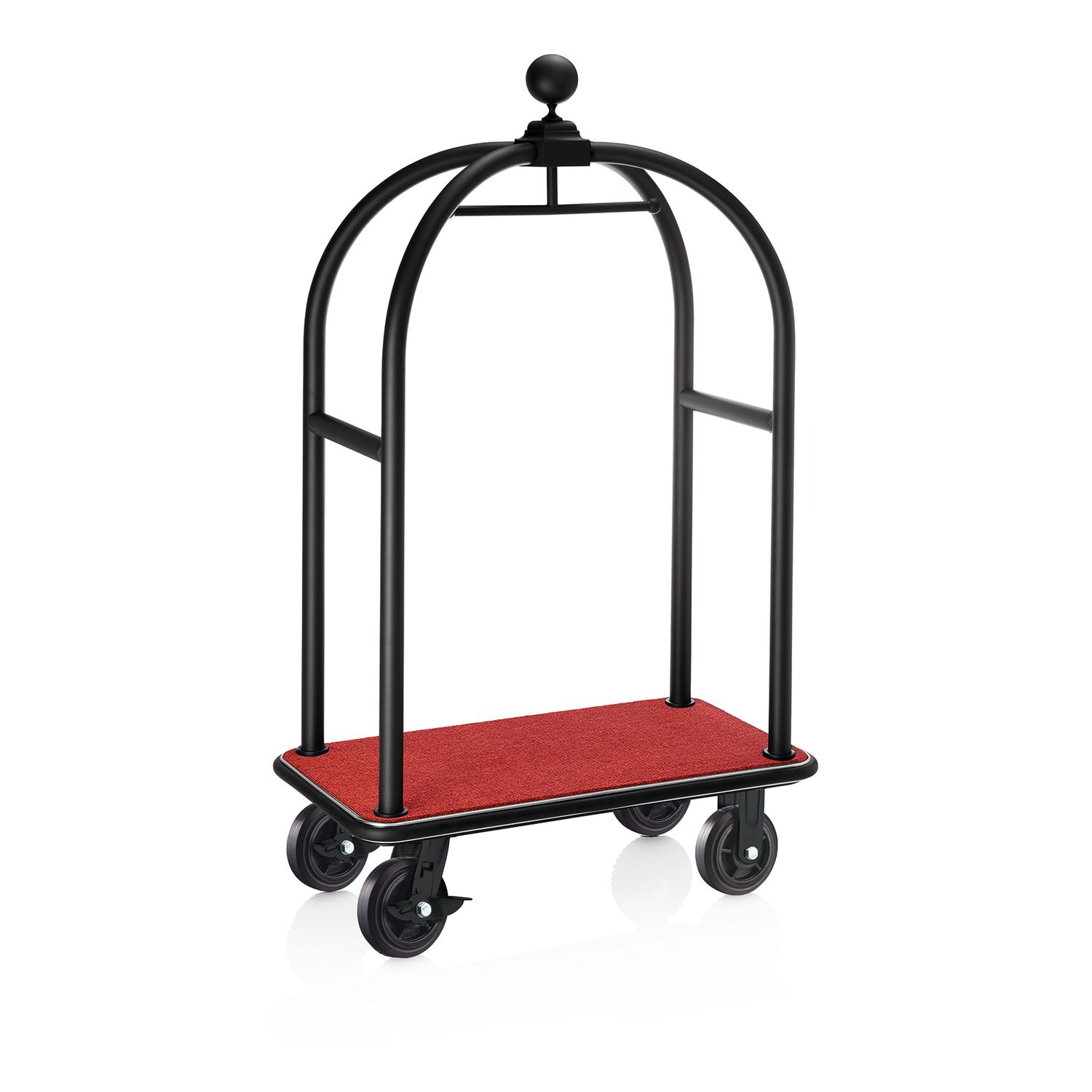 Luggage Trolley 112 x 60 x 190 cm Black/Red Drift - Tirolix