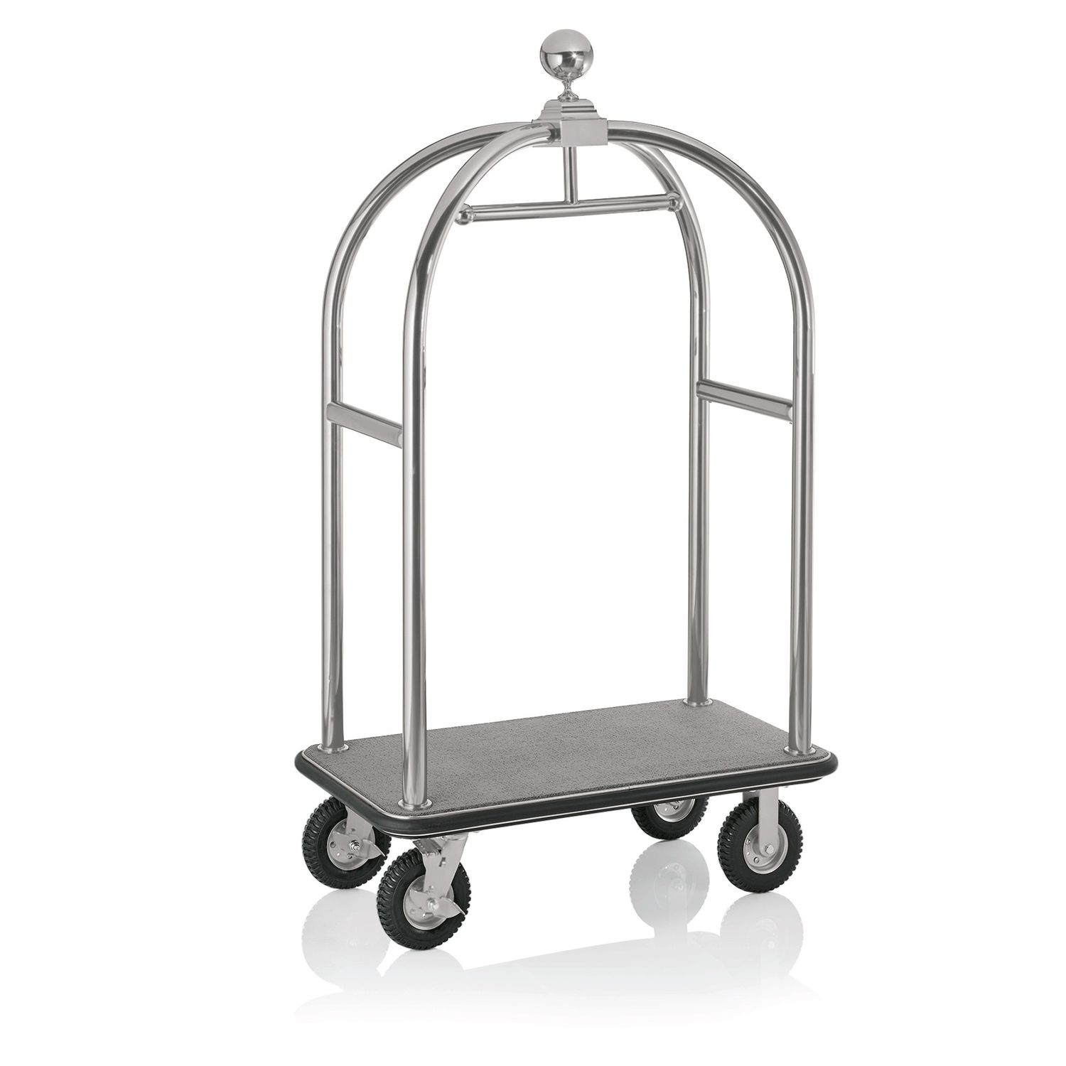 Luggage Trolley 112 x 60 x 190 cm Silver Drift - Tirolix