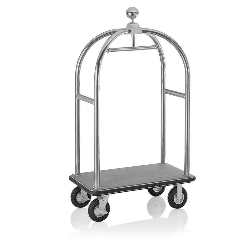 Luggage Trolley 112 x 60 x 190 cm Silver Drift - Tirolix