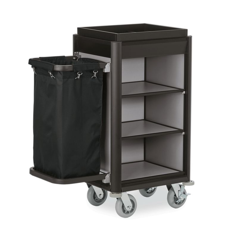 Service Cart 95 x 55 x 34 cm Black Isabella - Tirolix