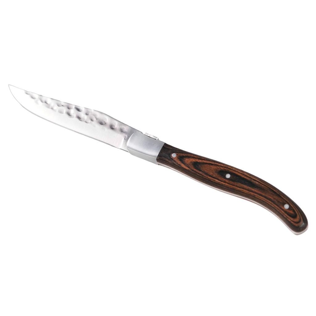 Steak Knife Smooth Blade Damascus 22 cm - Tirolix