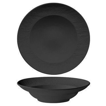 Pastaschüssel 27 cm Schwarz Erosion - Tirolix