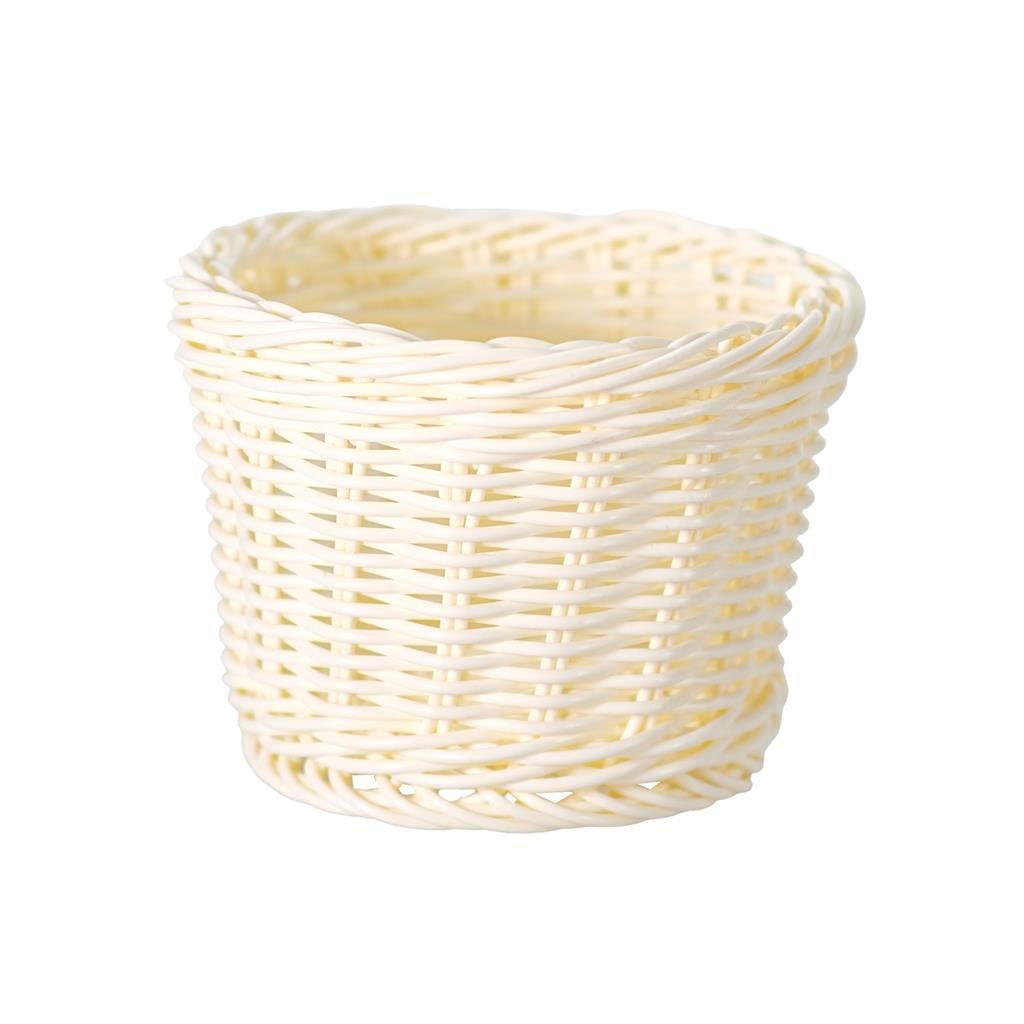 Round Basket 14 cm Basky Ivory - Tirolix