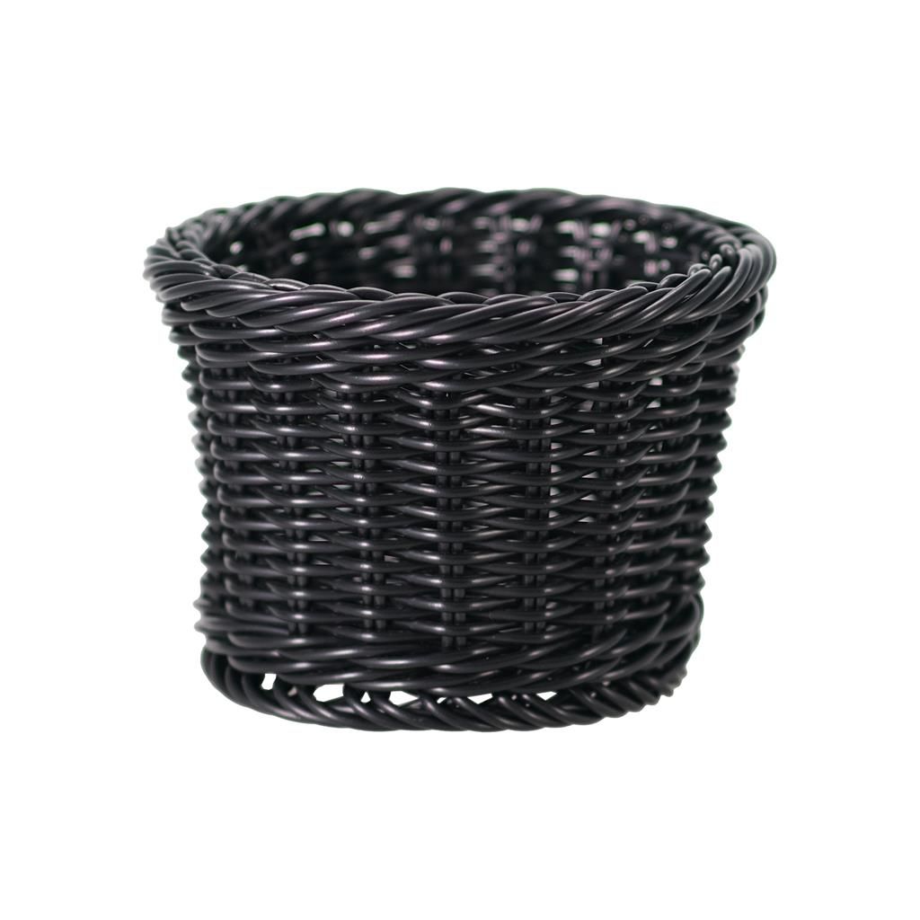Round Basket 14 cm Basky Black - Tirolix
