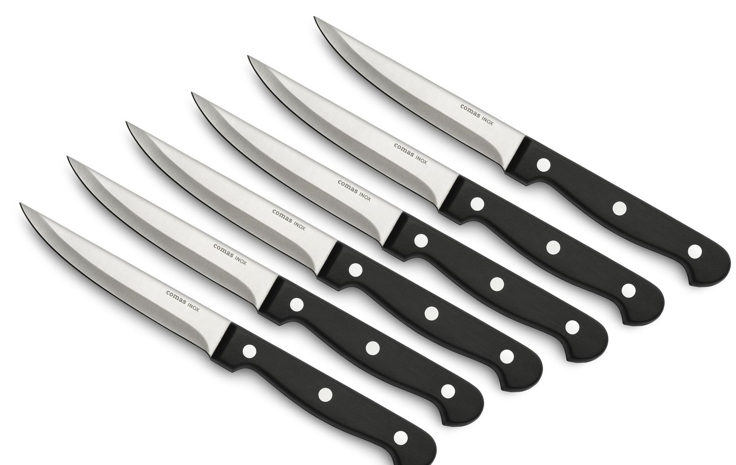 Comas Chuleteros steak knives smooth blade stainless horeca
