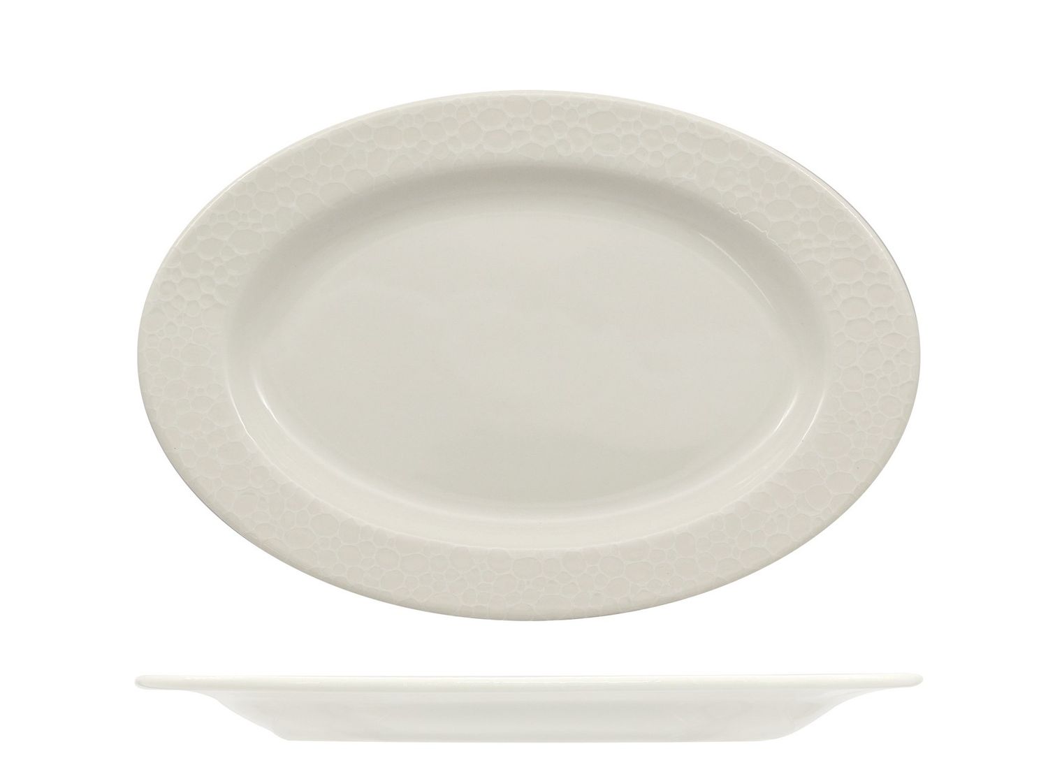 Oval Plate 22 x 15 cm Mineral - Ariane