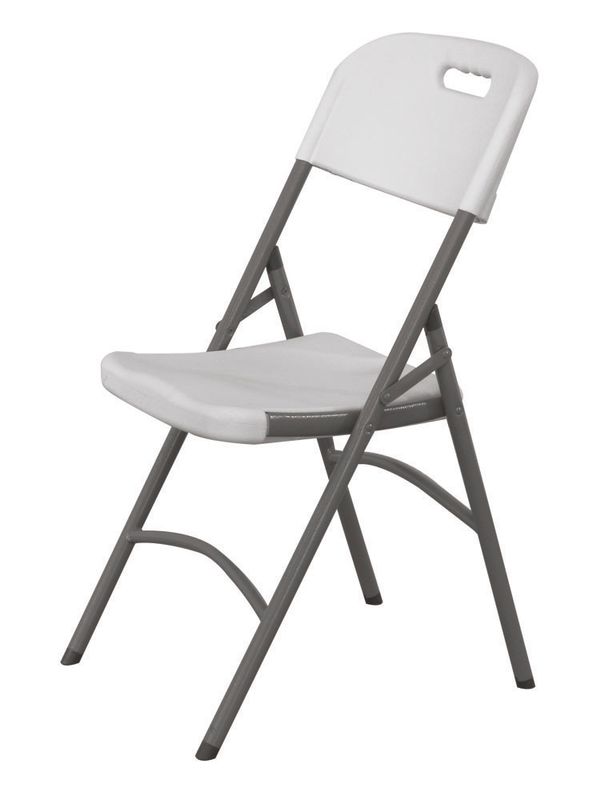 Hendi - Sedia per catering bianca 54 x 44 cm