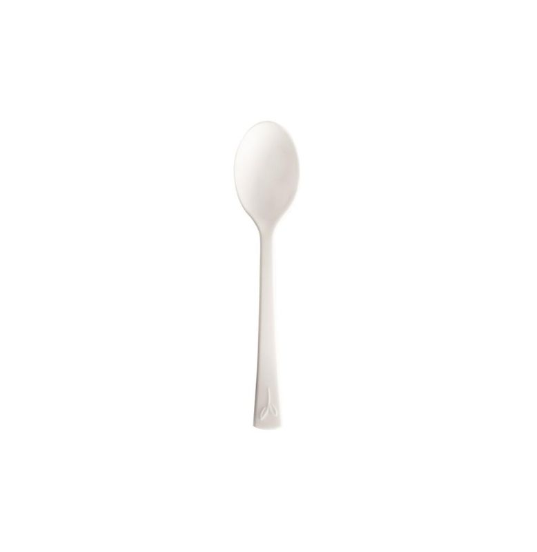 Set of 2000 White Spoon in CPLA, 10 cm - Byo