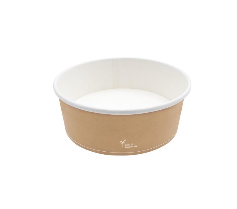 Set mit 300 Salatschale aus Papier 750 ml - Byo
