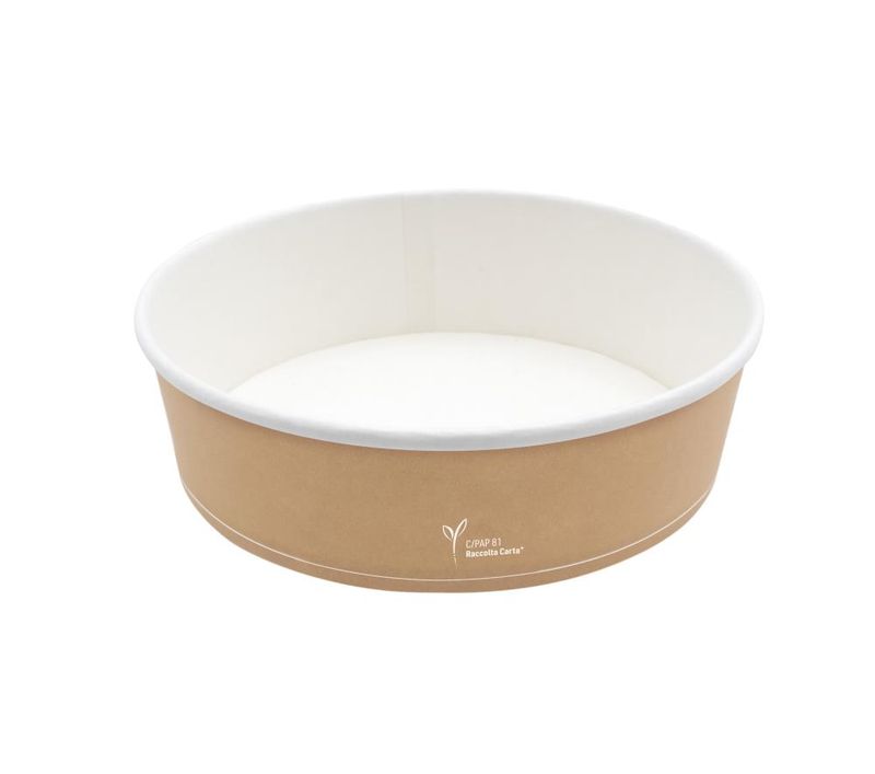 Set mit 300 Salatschale aus Papier 1100 ml - Byo
