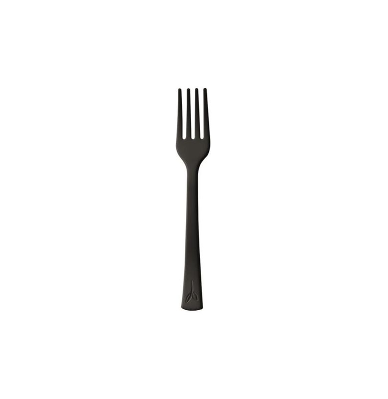 Set of 2000 Black Fork in CPLA, 10 cm - Byo