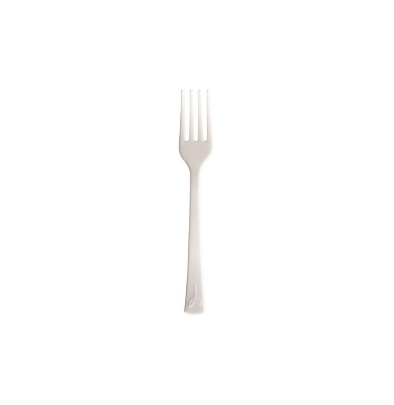 Set of 2000 White Fork in CPLA 10 cm - Byo