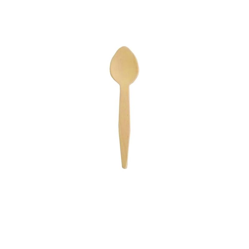 Set of 2000 Wooden Fingerfood Spoon 9.6 cm - Byo