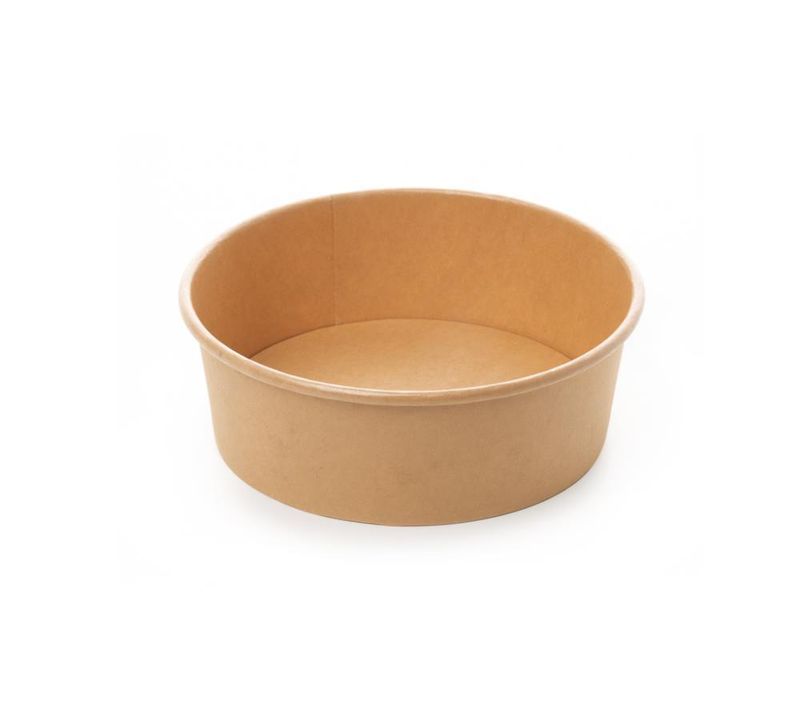Set mit 300 Salatschüssel aus Kraftpapier 750 ml - Byo