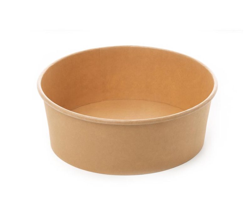 Set mit 300 Salatschale aus Kraftpapier 1300 ml - Byo
