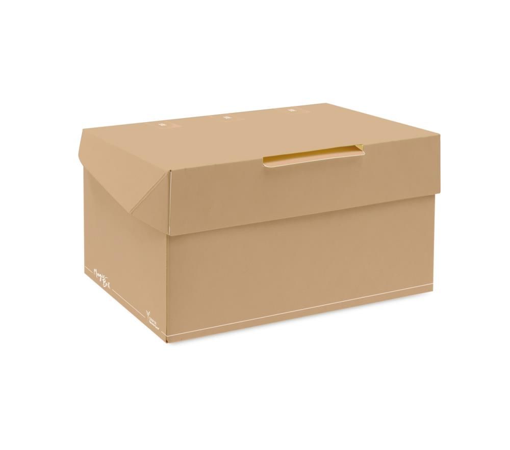 Set of 400 Rectangular Box with Lid in Paper 16 x 12 Magic Box - Byo
