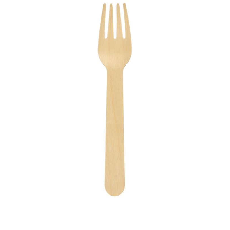 Set of 1000 Wooden Fork 16 cm Ecowood - Byo