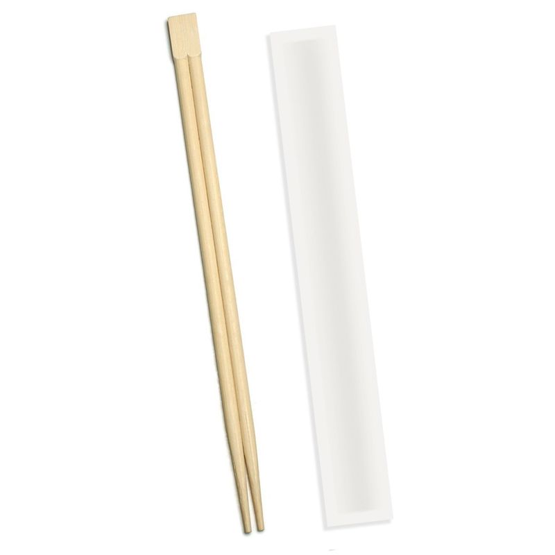 Set of 1000 Bamboo chopsticks with closed packaging 21 cm - Byo