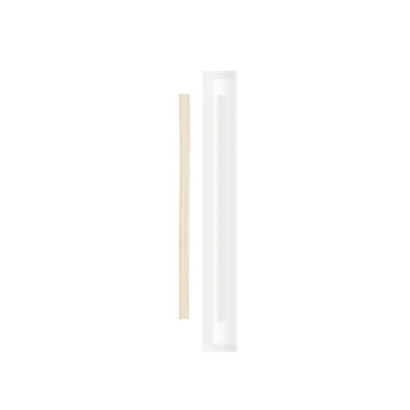 Set of 5000 Wrapped Wooden Coffee Stirrer 9 cm - Byo
