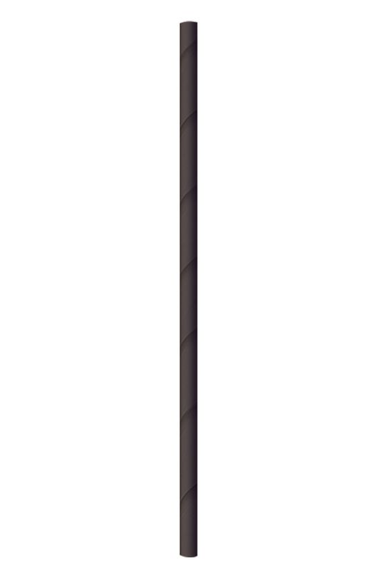Set mit 5000 Schwarzer Papierstrohhalm 20 cm - Byo