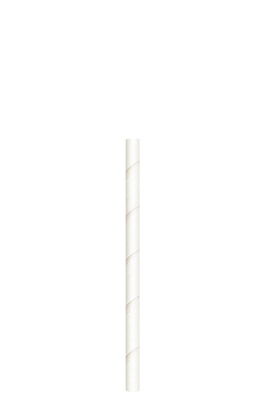 Set mit 5000 Weiße Papierstrohhalme 13,5 cm - Byo