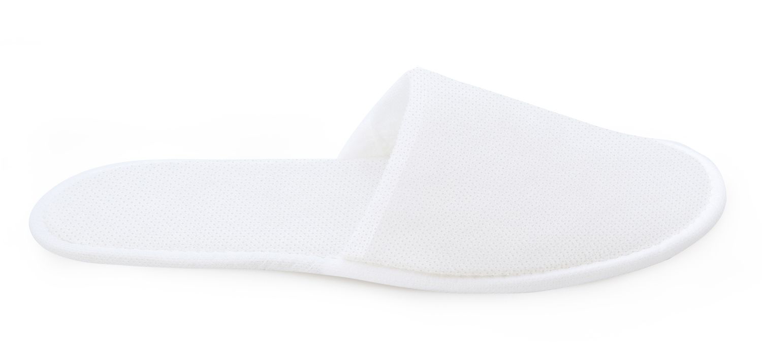 Set of 100 White slippers with closed toe 29 cm Soft - Byo