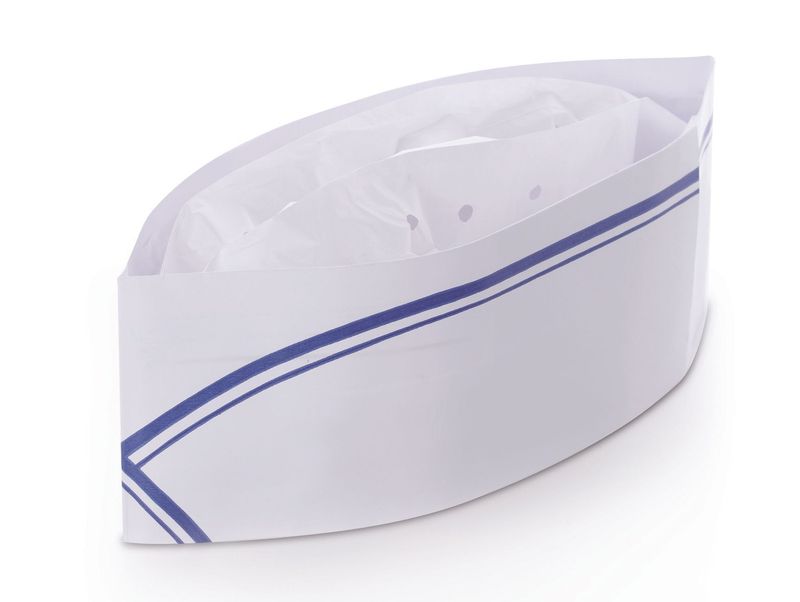 Set of 1000 Paper Pouch 8 cm Ristocap Blue Line - Byo